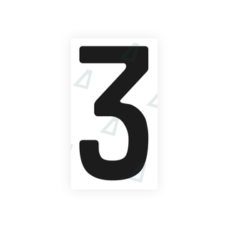 Alite Nanofilm for Armenia number plates - Symbol "3" - Alite