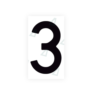 Alite Nanofilm for Spain Flat license plates - Symbol "3" - Alite