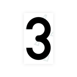 Alite Nanofilm for Greece license plates - Symbol "3" - Alite