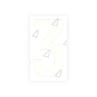 タンザニア向けAliteナノフィルム（標準）ナンバープレート - シンボル「3」