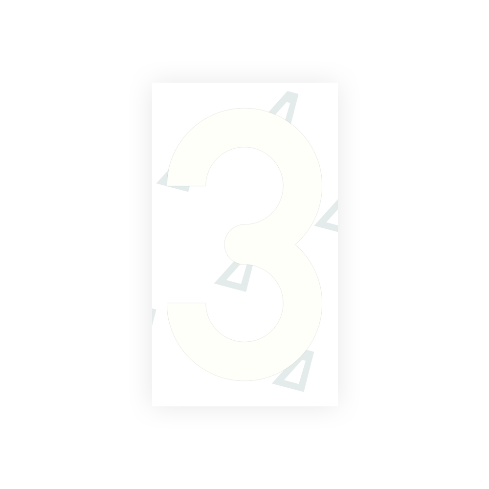 Alite Nanofilm for Greece license plates - Symbol "3" - Alite