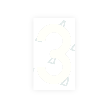 Alite Nanofilm for Greece license plates - Symbol "3" - Alite