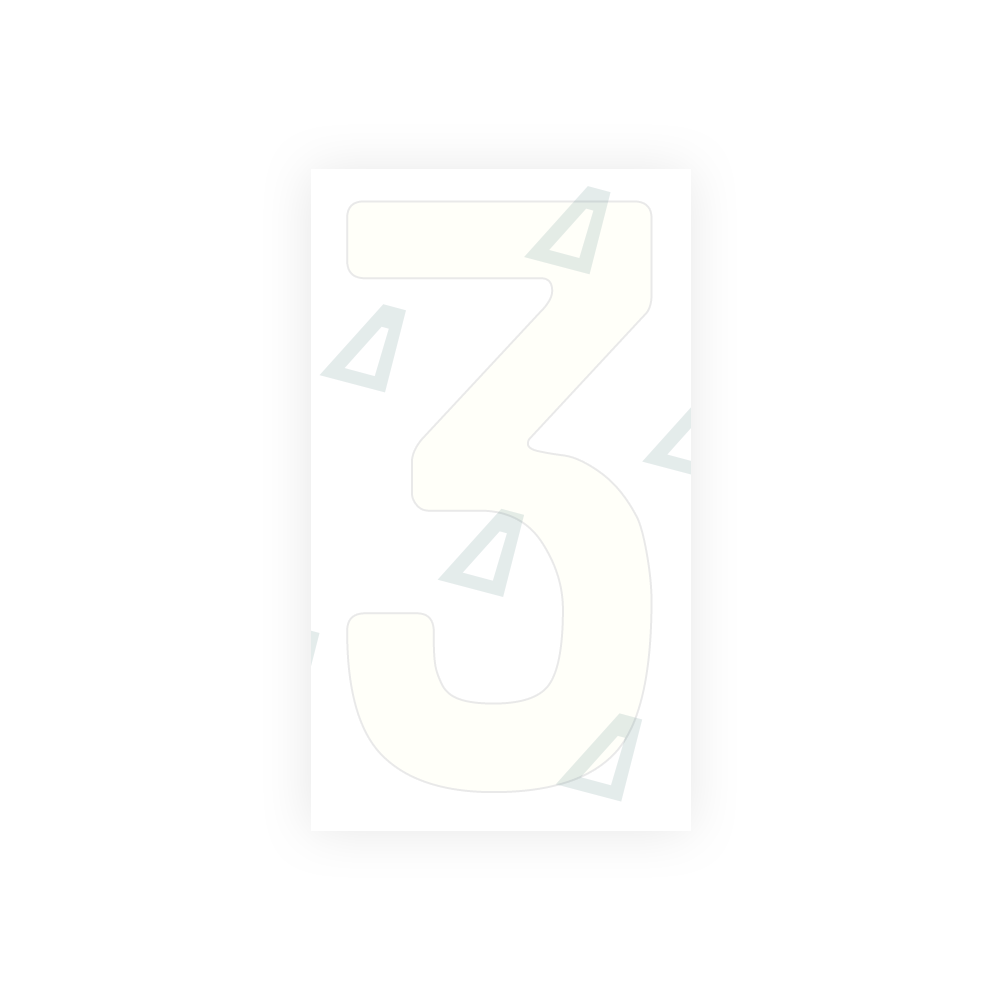 Alite Nanofilm for Armenia number plates - Symbol "3" - Alite