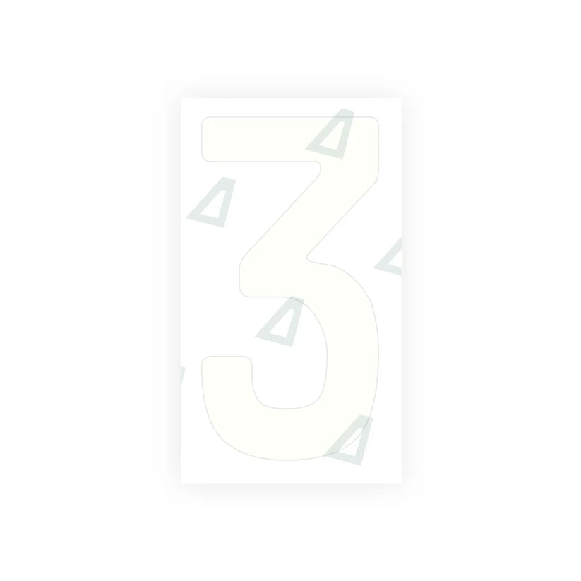 Alite Nanofilm for Paraguay license plates - Symbol "3"