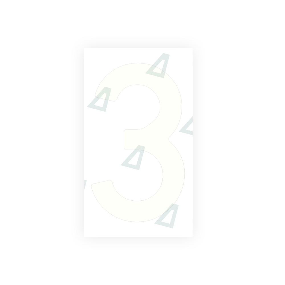 Alite Nanofilm for Spain Flat license plates - Symbol "3" - Alite