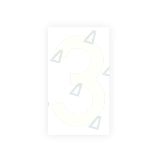 Alite Nanofilm for Spain Flat license plates - Symbol "3" - Alite
