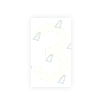 Alite Nanofilm for Spain Flat license plates - Symbol "3" - Alite