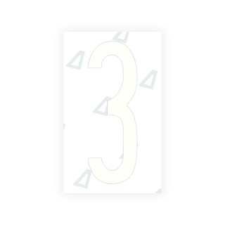 Alite Nanofilm for US (New York 2020 - Flat ) license plates - Symbol "3" - Alite