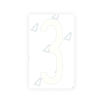 Alite Nanofilm for US (New York 2020 - Flat ) license plates - Symbol "3" - Alite