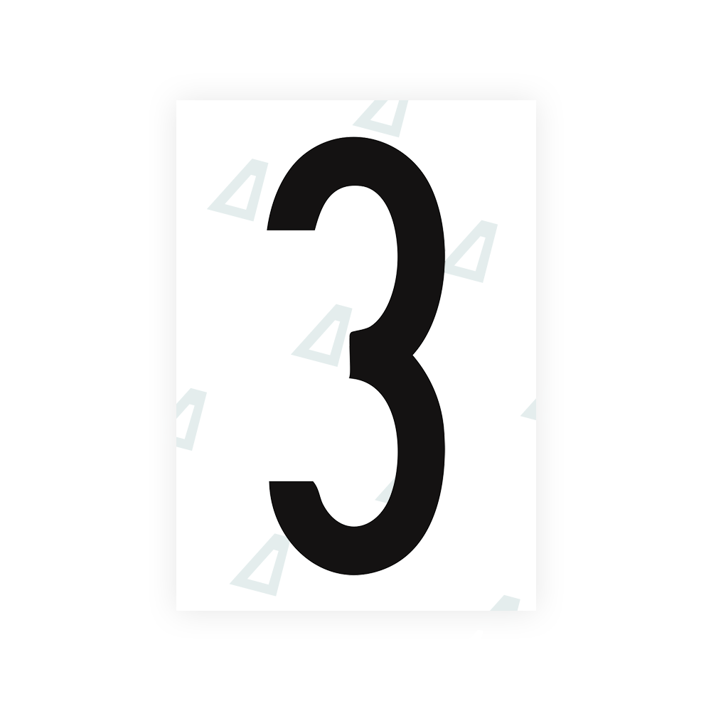 Alite Nanofilm for US (Arizona 2008) license plates - Symbol "3" - Alite