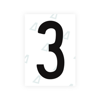 Alite Nanofilm for US (Arkansas) license plates - Symbol "3" - Alite