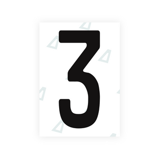 Alite Nanofilm for Guatemala license plates - Symbol "3" - Alite