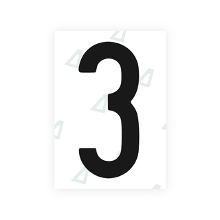 Alite Nanofilm for US (Connecticut 2013) license plates - Symbol "3" - Alite