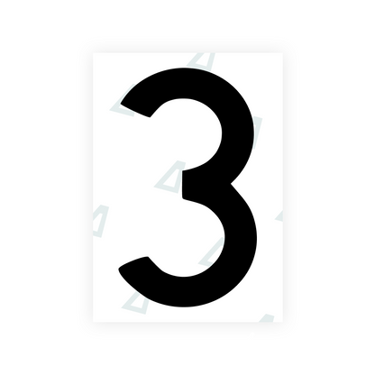 Alite Nanofilm for Poland license plates - Symbol "3" - Alite