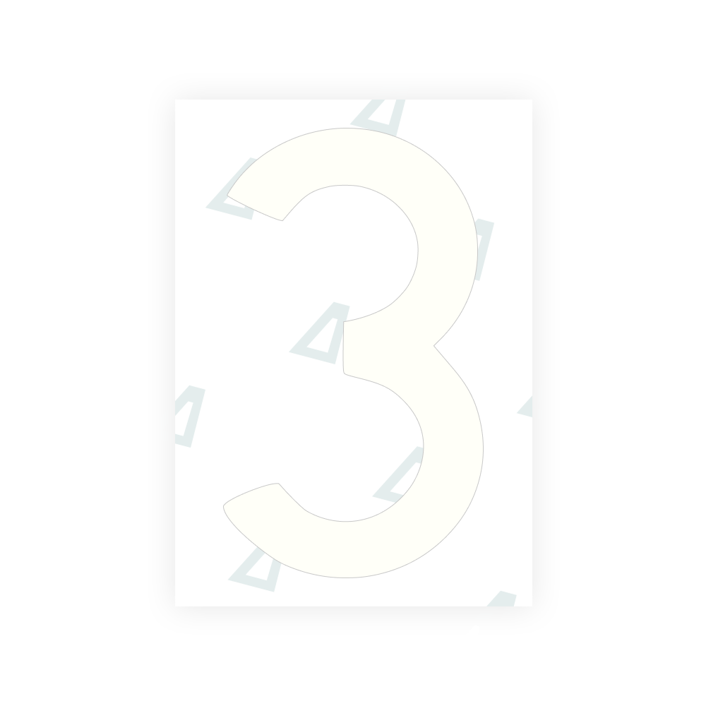 Alite Nanofilm for Poland license plates - Symbol "3" - Alite