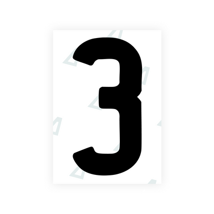 Alite Nanofilm for AUS (Queensland) license plates - Symbol "3" - Alite