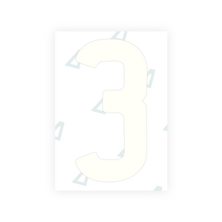 Alite Nanofilm for AUS (Queensland) license plates - Symbol "3" - Alite
