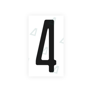 Alite Nanofilm for US (Illinois 2006 - Square) license plates - Symbol "4" - Alite