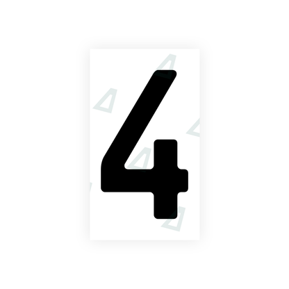Alite Nanofilm for Uzbekistan number plates - Symbol "4" - Alite