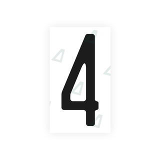 Alite Nanofilm for US (Michigan) license plates - Symbol "4" - Alite