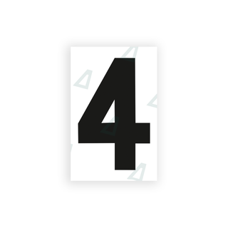 Alite Nanofilm for United Kingdom license plates - Symbol "4" - Alite