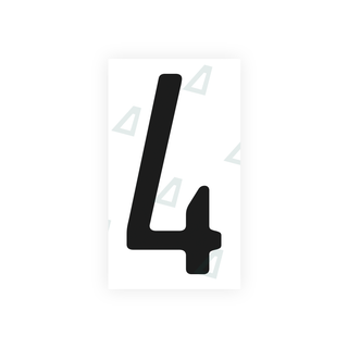Alite Nanofilm for US (California) license plates - Symbol "4" - Alite