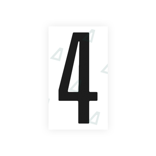 Alite Nanofilm for US (Washington DC) license plates - Symbol "4" - Alite