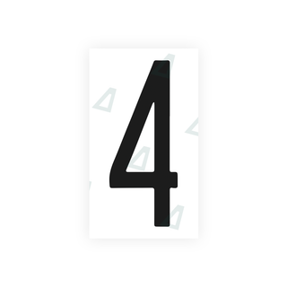 Alite Nanofilm for US (New York 1986) license plates - Symbol "4" - Alite