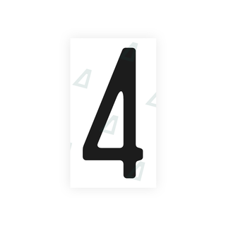 Alite Nanofilm for US (Massachusetts) license plates - Symbol "4" - Alite