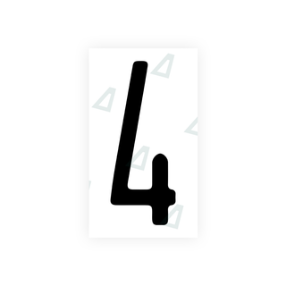 Alite Nanofilm for US (Illinois 2006 - Round) license plates - Symbol "4" - Alite