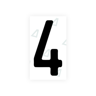 Alite Nanofilm for front Switzerland license plates - Symbol "4" - Alite