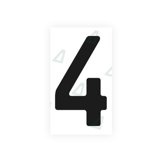Alite Nanofilm for Uruguay license plates - Symbol "4" - Alite