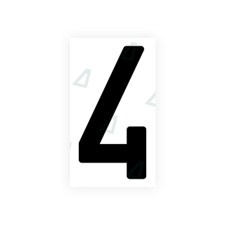 Alite Nanofilm for India license plates - Symbol "4" - Alite