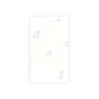 Alite Nanofilm for Mexico license plates - Symbol "4" - Alite