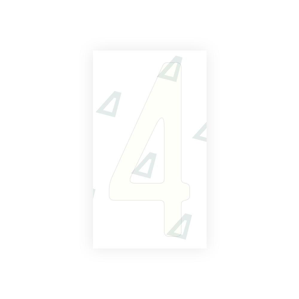 Alite Nanofilm for US (Missouri) license plates - Symbol "4" - Alite
