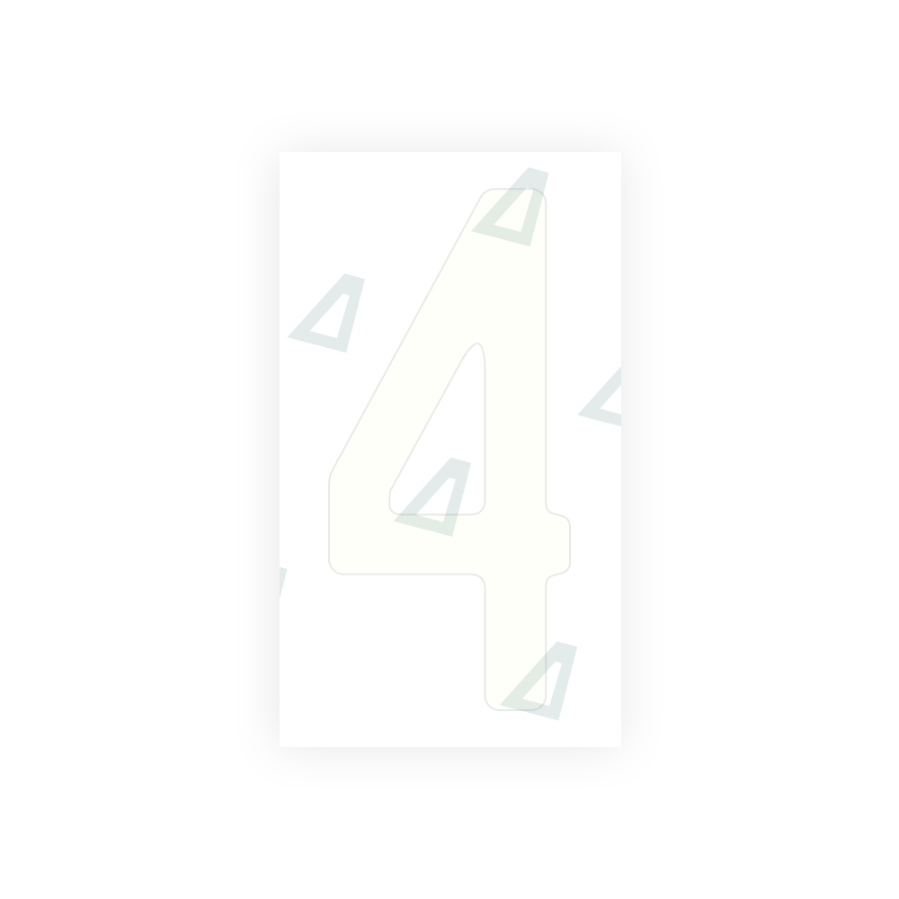 Alite Nanofilm for US (Quebec) license plates - Symbol "4" - Alite