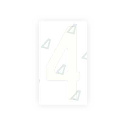 Alite Nanofilm for US (Quebec) license plates - Symbol "4" - Alite