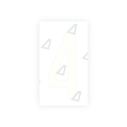 Alite Nanofilm for US (Michigan) license plates - Symbol "4" - Alite