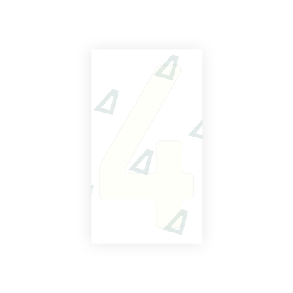 Alite Nanofilm for Uruguay license plates - Symbol "4" - Alite