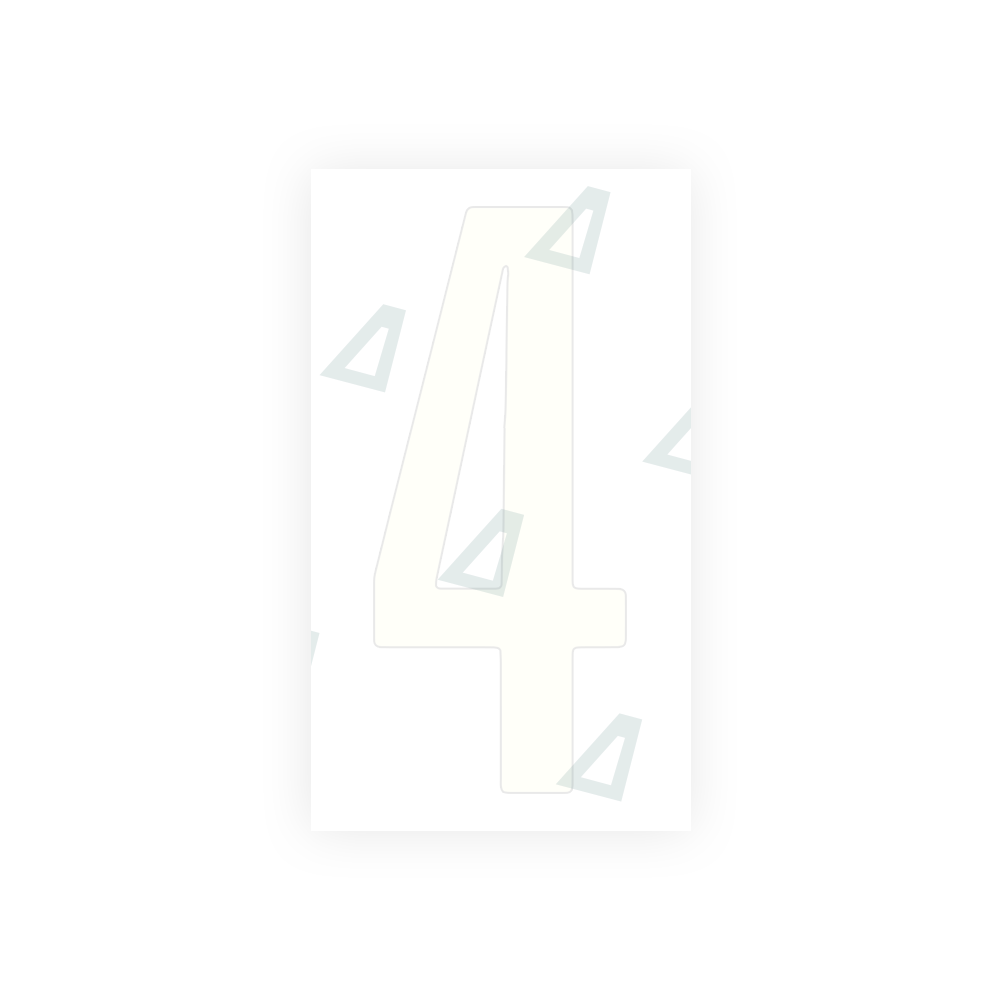 Alite Nanofilm for US (Washington DC) license plates - Symbol "4" - Alite