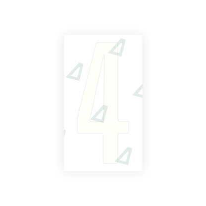 Alite Nanofilm for US (Washington DC) license plates - Symbol "4" - Alite