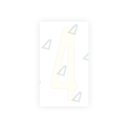 Alite Nanofilm for US (Pennsylvania) license plates - Symbol "4" - Alite