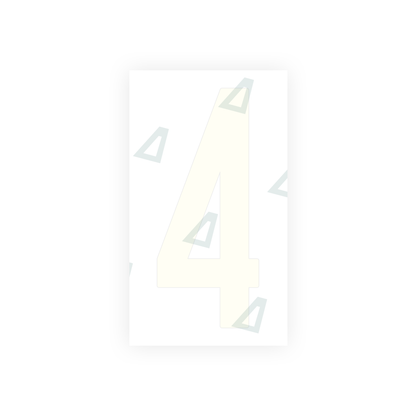 Alite Nanofilm for US (New Jersey) Moto license plates - Symbol "4" - Alite