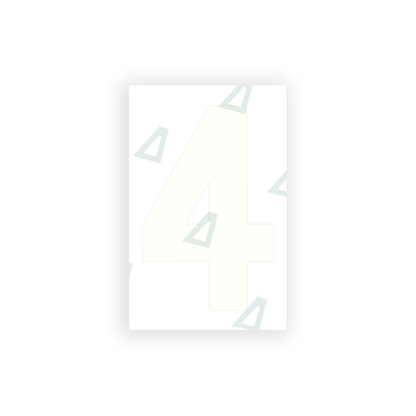 Alite Nanofilm for United Kingdom license plates - Symbol "4" - Alite
