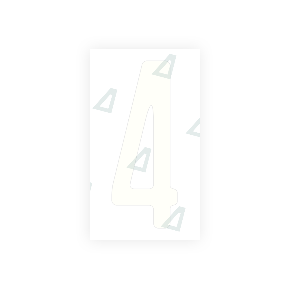 Alite Nanofilm for US (Wisconsin) license plates - Symbol "4" - Alite