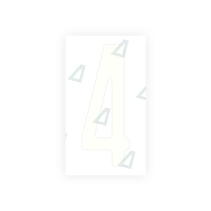 Alite Nanofilm for US (Wisconsin) license plates - Symbol "4" - Alite