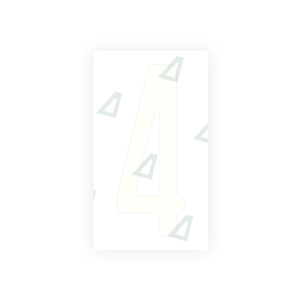 Alite Nanofilm for US (Washington State) license plates - Symbol "4" - Alite