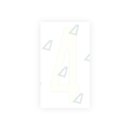 Alite Nanofilm for US (Washington State) license plates - Symbol "4" - Alite