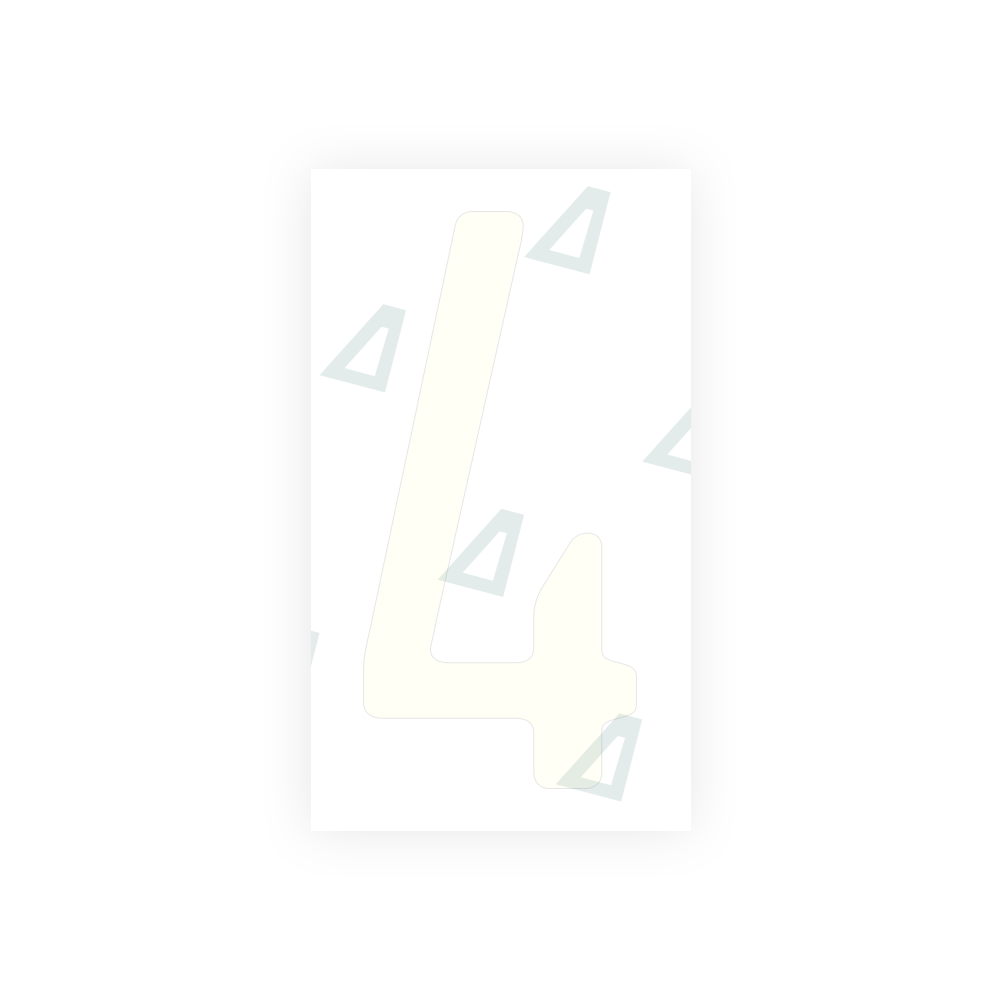 Alite Nanofilm for US (California) license plates - Symbol "4" - Alite