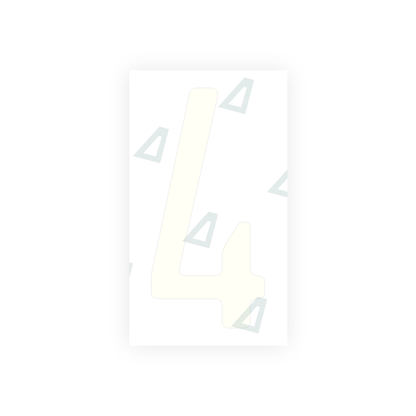 Alite Nanofilm for US (California) license plates - Symbol "4" - Alite